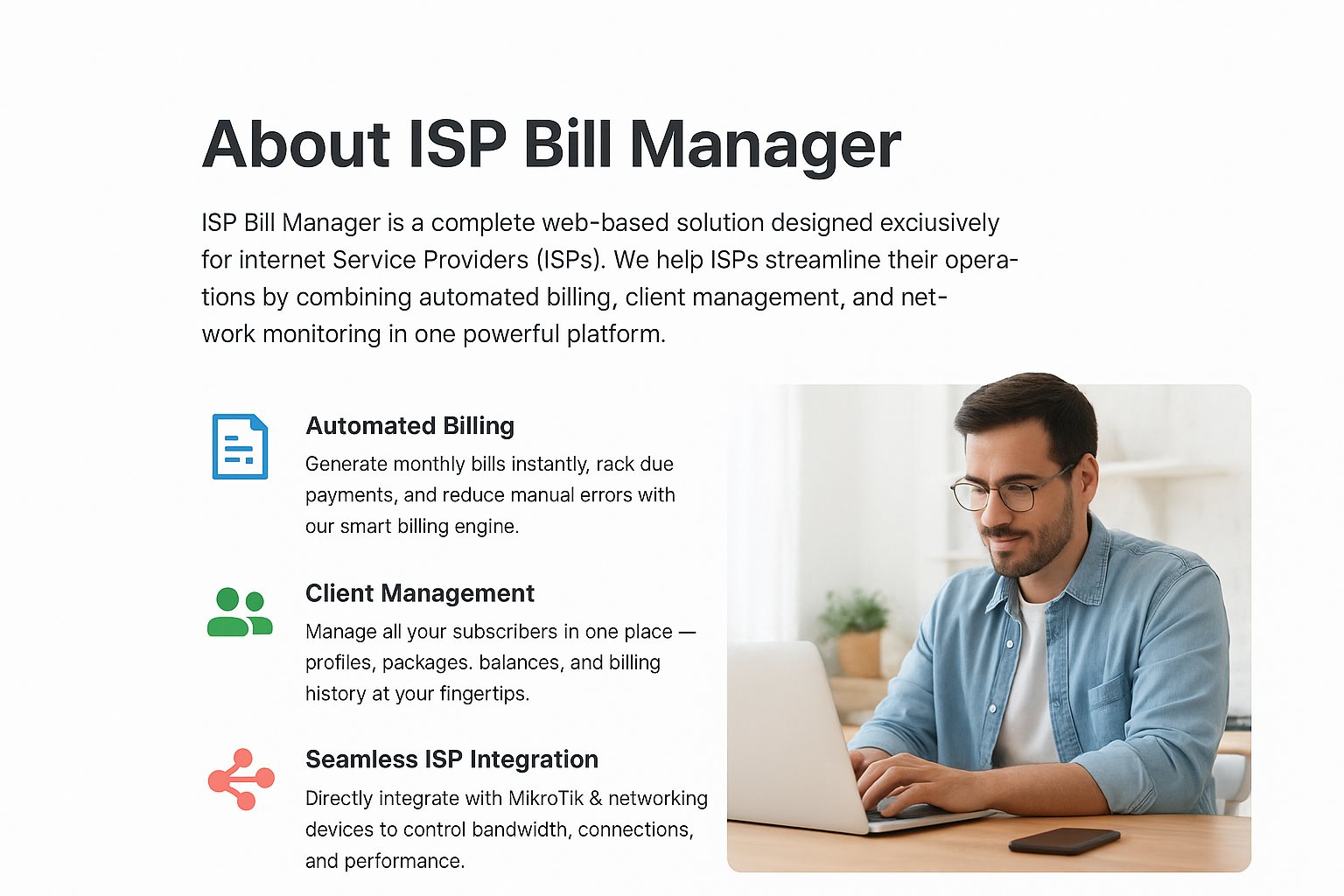 About ISP Bill Manager